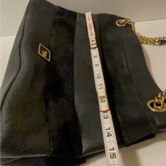 Emma Fox leather bag in good conditions. Pure leather with suede strips - Picture 13 of 15